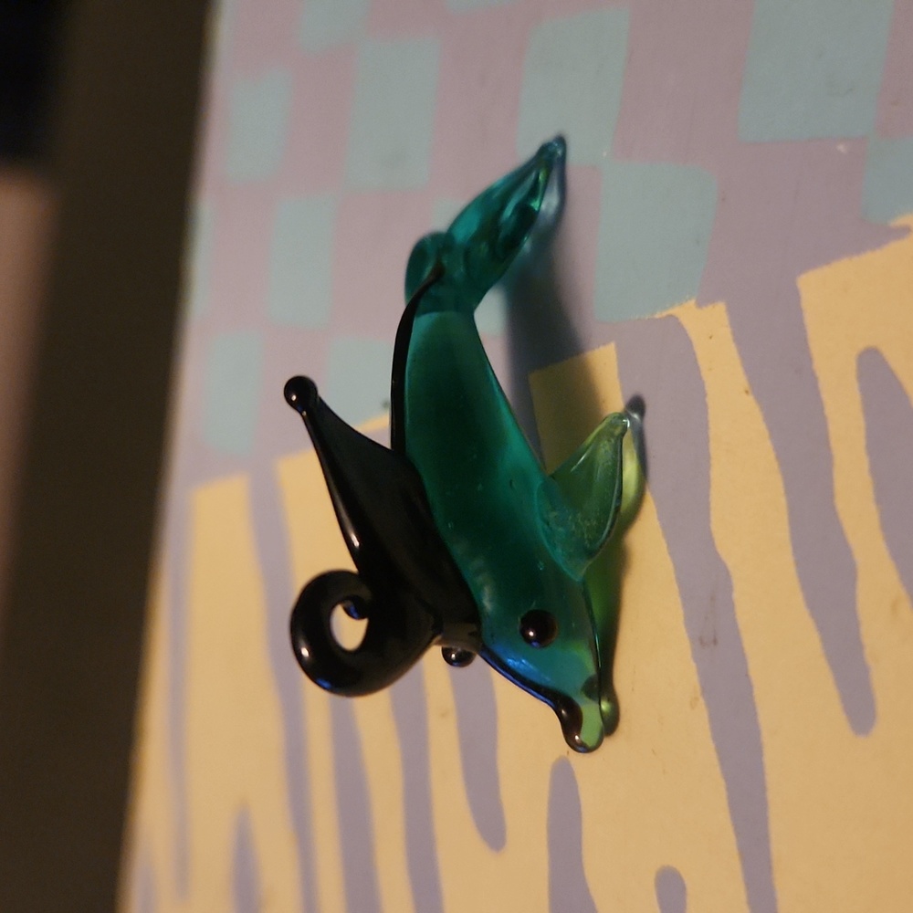 Blown Glass Fish Pendant